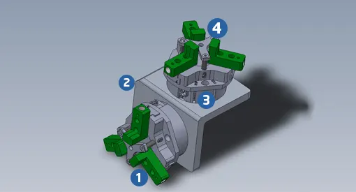 CNC ve Transfer Tezgah Robotlu Besleme Sistemleri Çizim